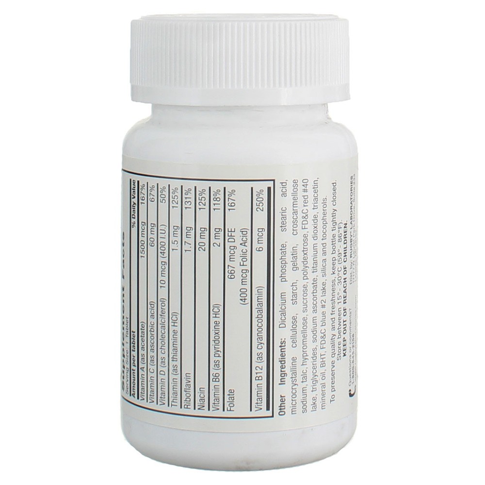 Rugby Daily-Vite Multivitamins Tablets, 100 Ct