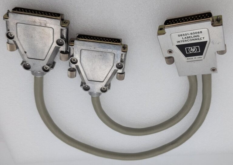 HP 08501-60068 INTERCONNECT CABLE NORMALIZER, SIG. PROCESSOR, FRQ. CONTROLLER
