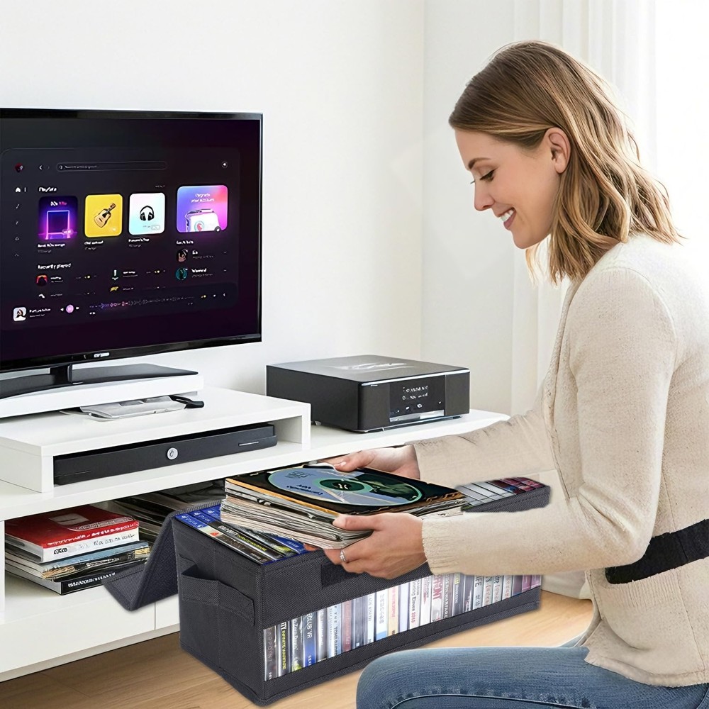 CCidea CD Storage Boxes - Pack of 2 Cases - 14" 2 Pack, With Visual Window