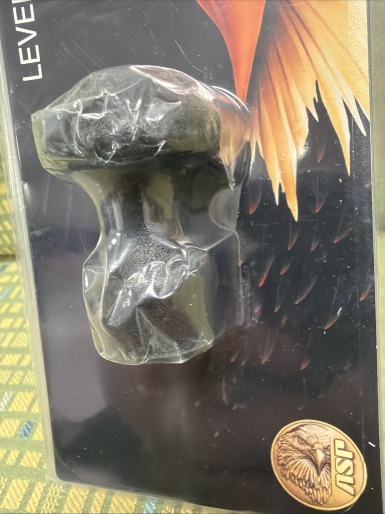 ASP Black Textured Leverage Grip Enhancer End Cap Fits All ASP Batons - Mod 2921