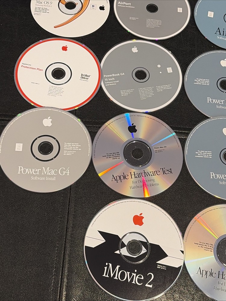 Apple Power Mac G4 Software Restore Install Disc Set w/ Hardware Test & More!