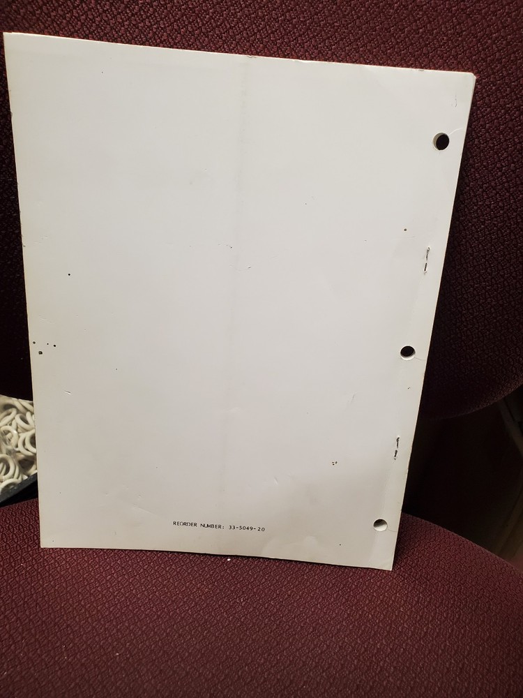 Exidy VENTURE Technical 2.0 Arcade Manual - good used original