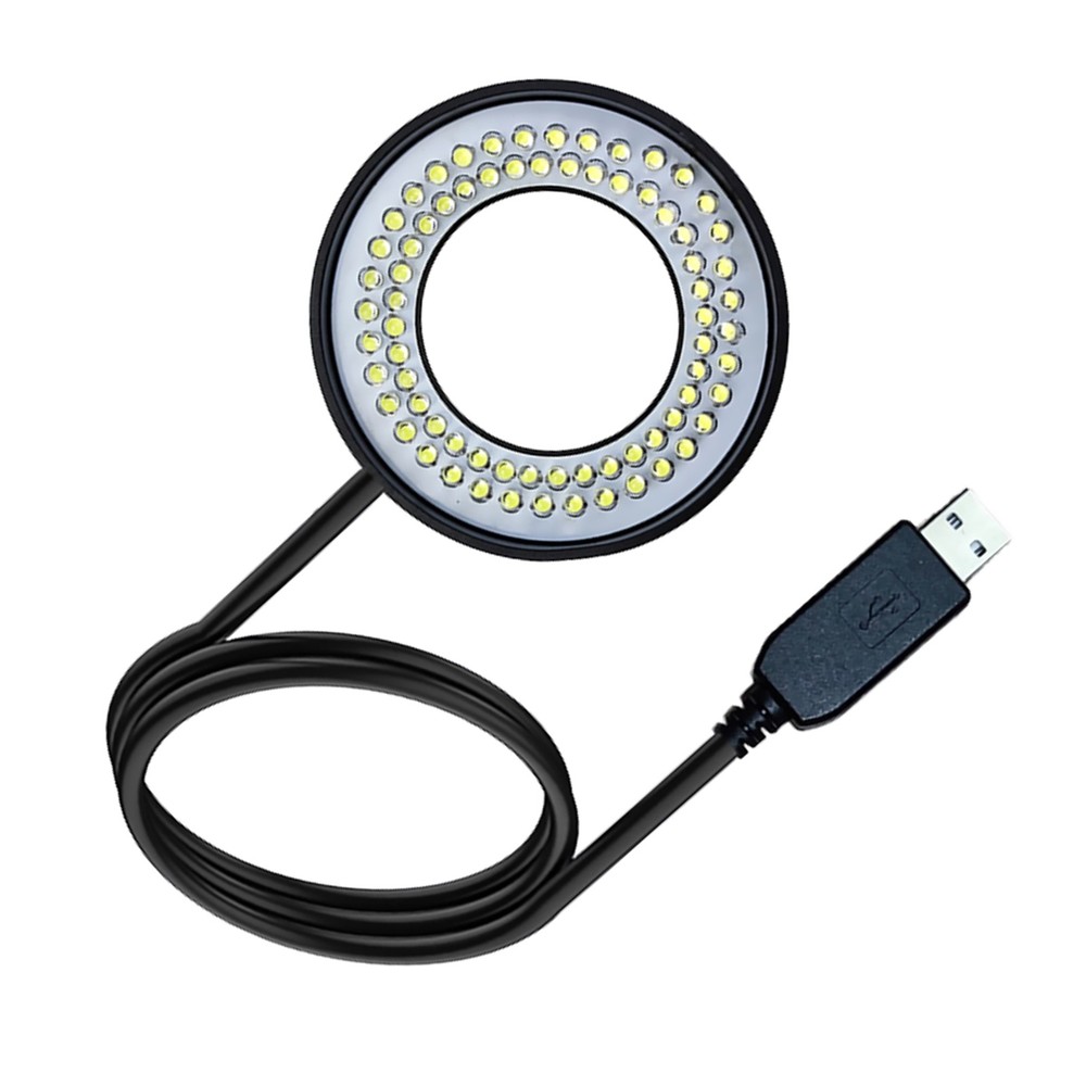 Microscope 72 LED Ring Light USB 5V Adjustable Focus Dimmer Illuminator Lamp k