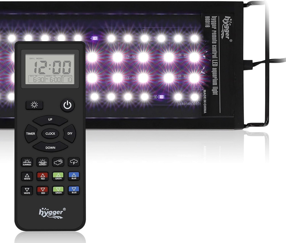 Hygger Advanced Remote Control Aquarium Light Customizable Full Spectrum Fish Ta