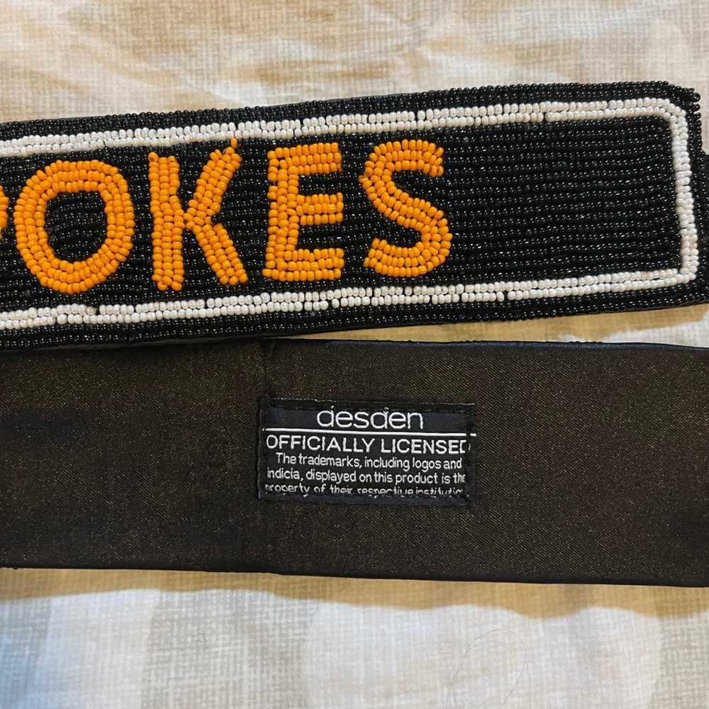 GO POKES Oklahoma Beaded Strap Pouch Bag Accessory NWOT