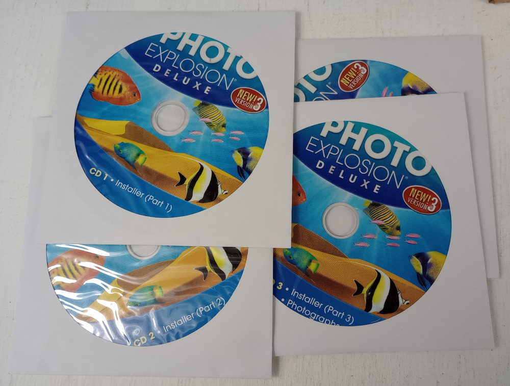 Vintage Photo Explosion Deluxe Software (Complete in Packaging) 2002 CD ROM