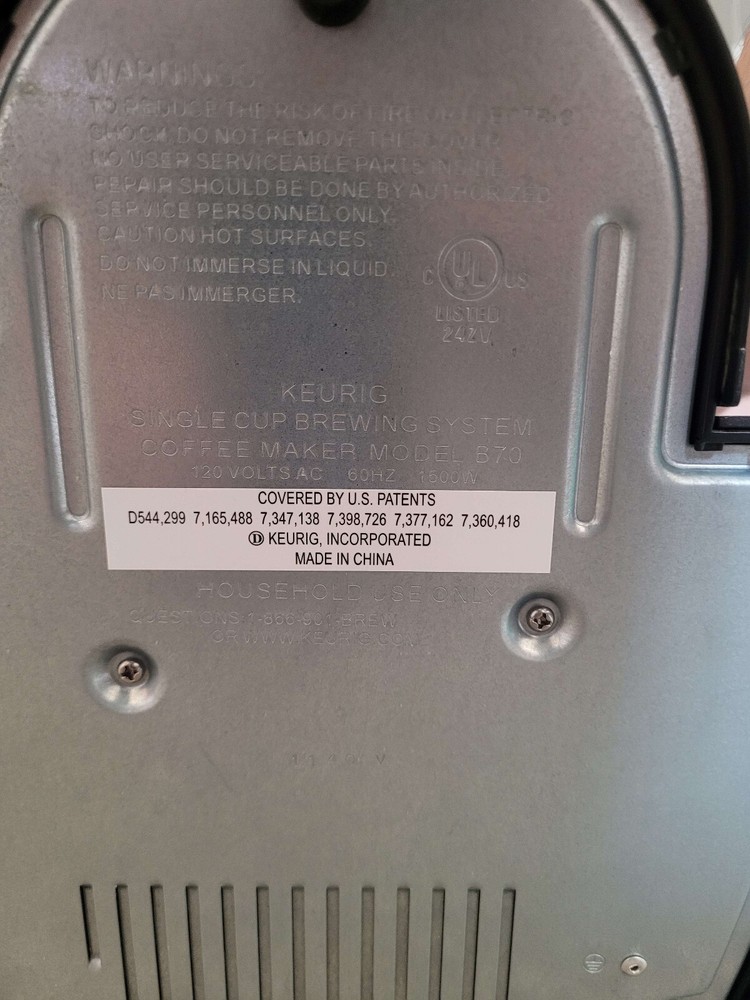 Keurig B70 Single K-Cup Coffee Maker Clean Working