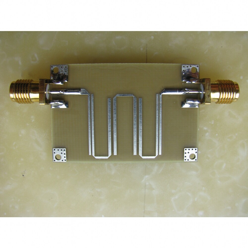 2.4GHz microstrip bandpass filter WiFi ZigBee BT filter filter out clutter