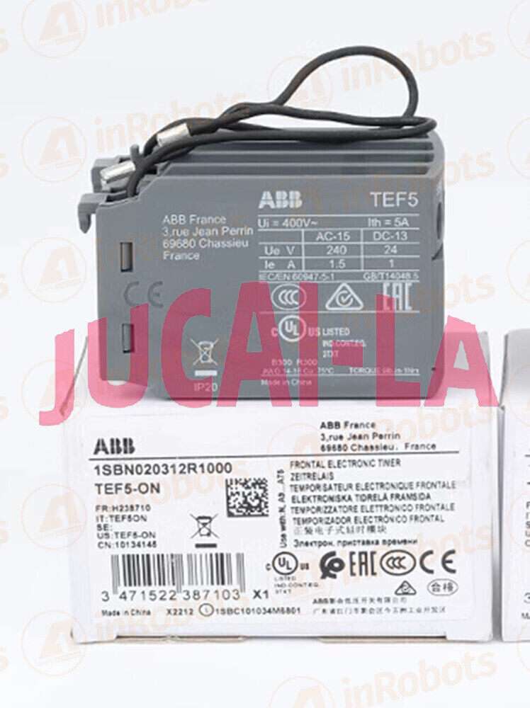 ABB Electrifying Delay Head TEF5-ON Contactor Timer Module Time Delay Relay