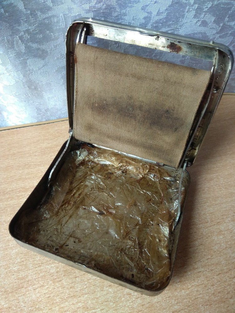 Vintage old cigarette rolling machine and cigarette case RARE METAL BOX RAPID