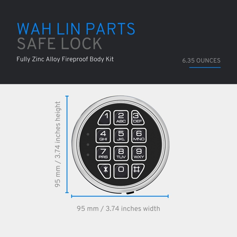 Gun Safe Lock Replacement Unique PIN Code Digital Keypad Electronic Safe Lock