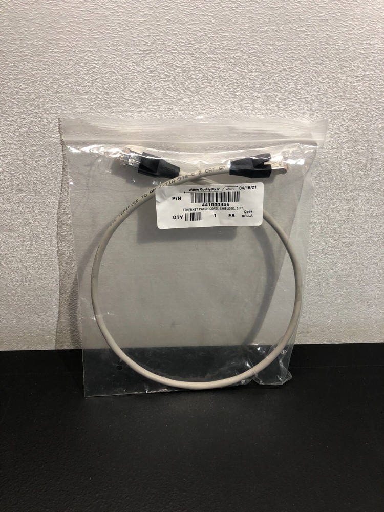 Waters PN 441000456 Ethernet Patch Cord Shielded 5FT