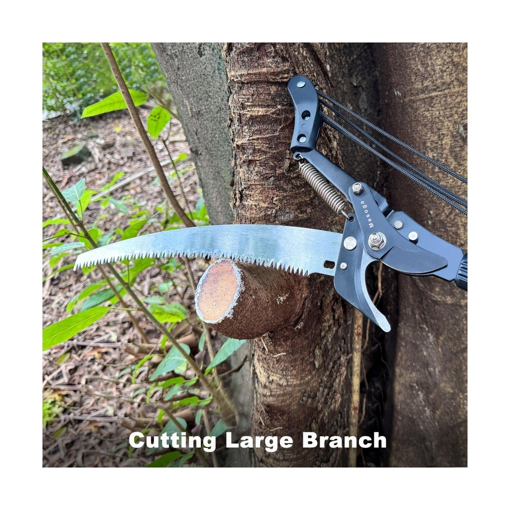 Tree Trimmer Pole Saw 4.9-13FT, Tree Pruner Extendable, Long Handle Pruning S...