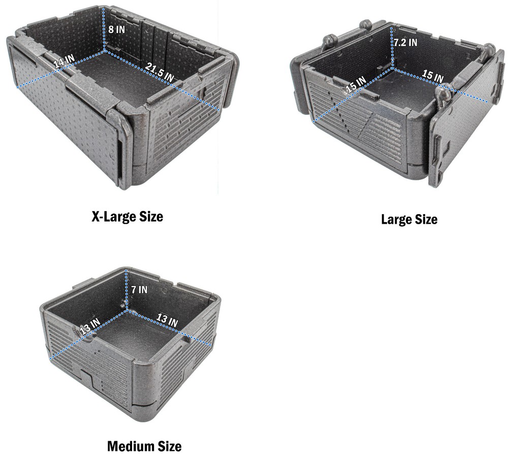 Cooling Chilling Collapsible Cooler Chest Box Insulate Foldable Portable Medium