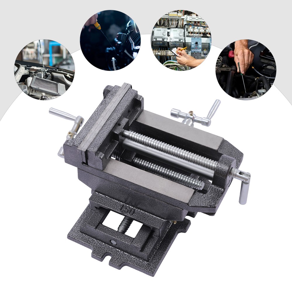 6" Heavy-Duty Vise Clamp for Drill Press - Precision Milling Tool