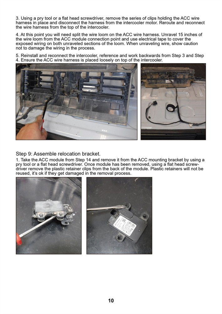 Acc Module Relocation Bracket For 2021-2026 Ford Bronco Adaptive Cruise Control