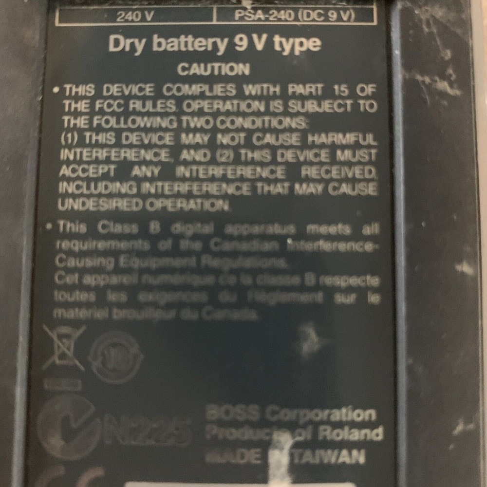 Boss, CH-1, Super Chorus, Guitar Effect Pedal