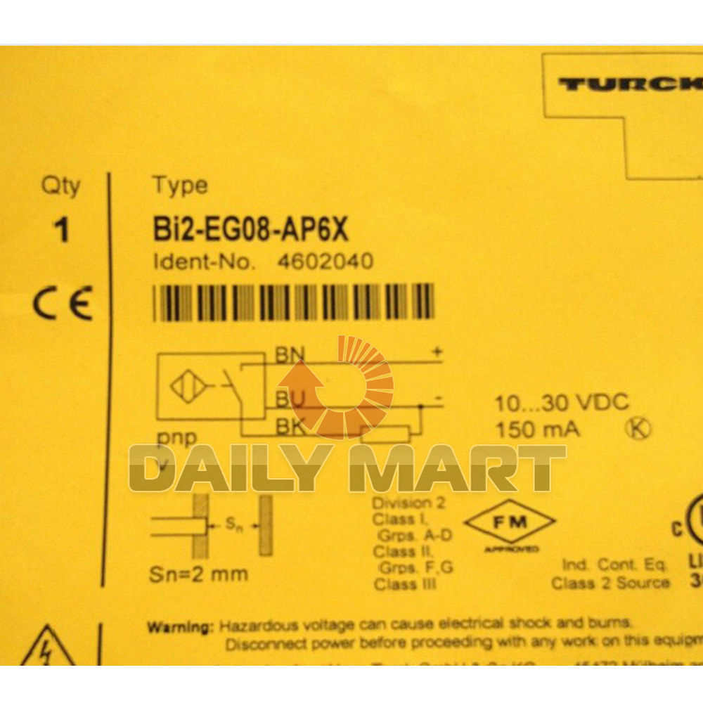 1PC NEW FOR TURCK BI2-EG08-AP6X Proximity switch sensor replacement