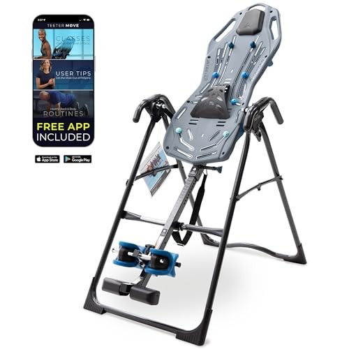 Teeter FitSpine X1 Inversion Table, Back Pain Relief Kit, FDA-Registered - Gray