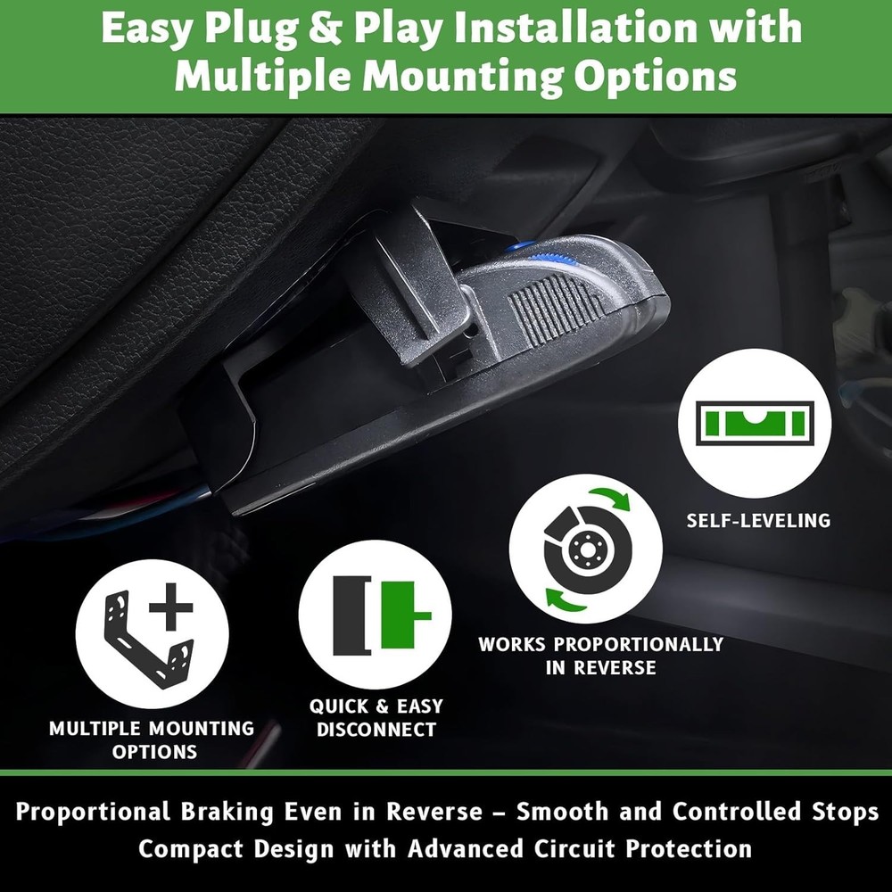 Electronic Brake Control - Proportional Trailer Brake Controller with Easy-to...