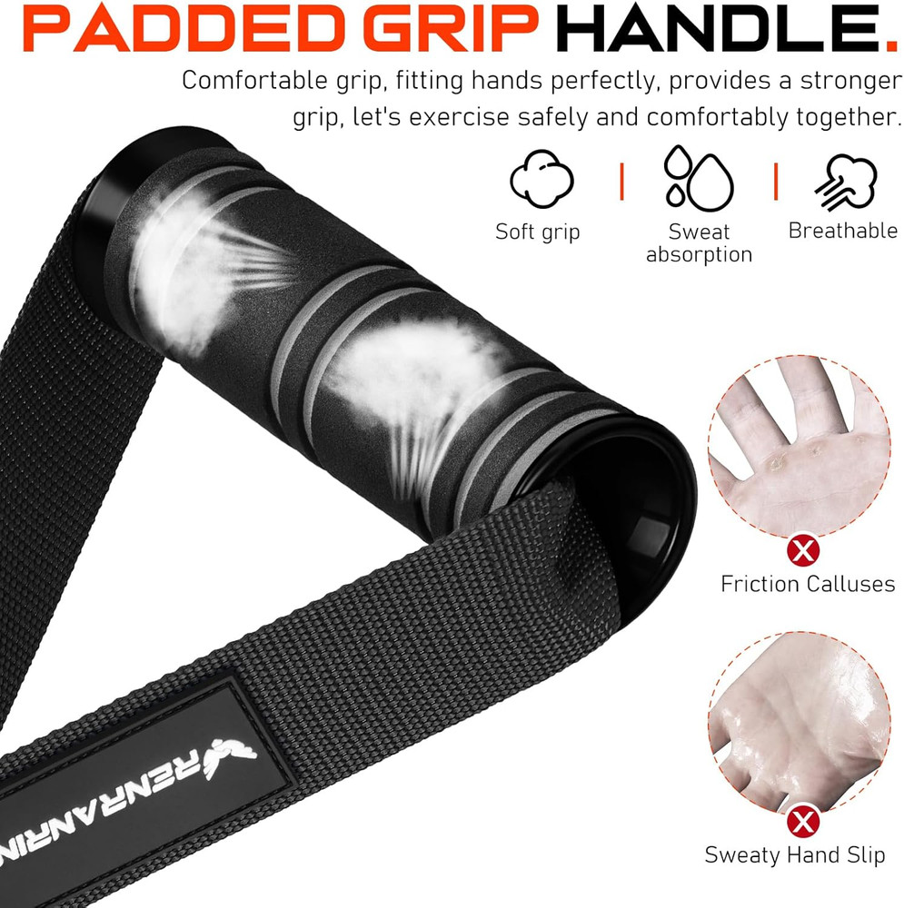 Gym Exercise Handles, Replacement Handle Attachments for Cable Machine Pulleys