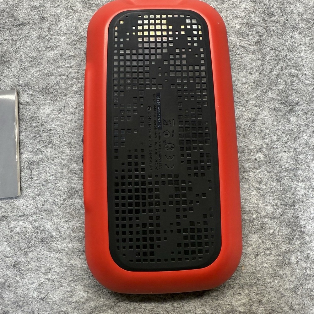Motorola SOL Republic Deck EQ700Bluetooth Speaker Red Tested As-Is