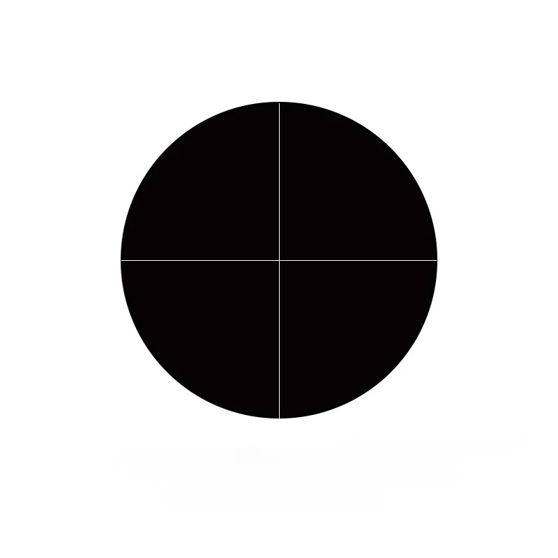 Negative Microscope Micrometer Slide Dark Field Bright Line Cross Chrome Reticle