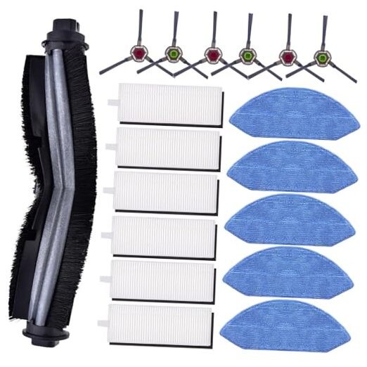 18 Pack Accessories Kit For Ecovacs Deebot OZMO U2 DGN22 U2 Pro Robot Gray
