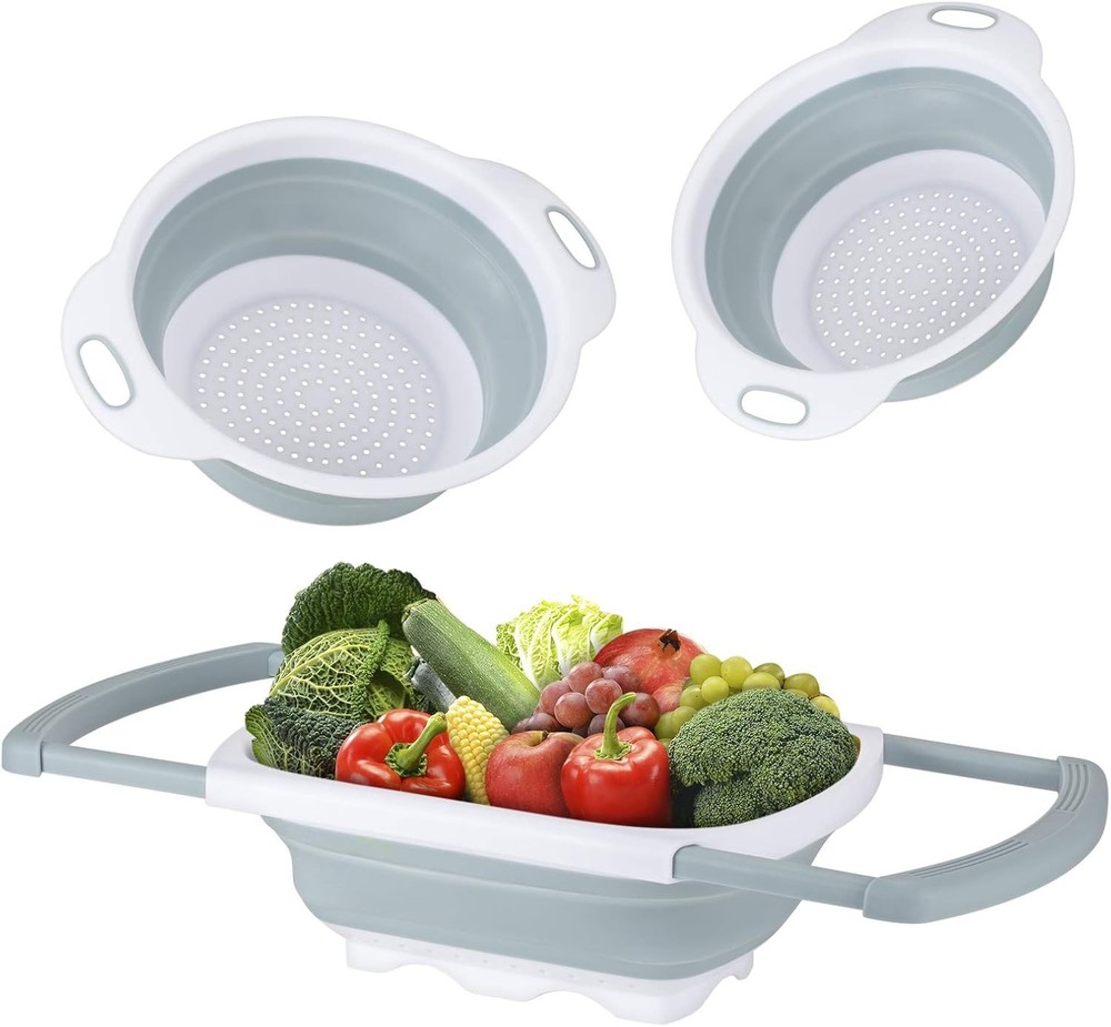 Colander Collapsible, Kitchen Strainer Colander, Collapsible Colander with