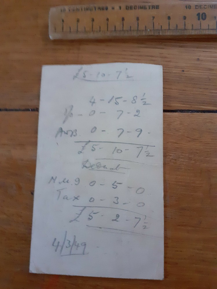 1948 LD Grypto or Crypto limited spares label