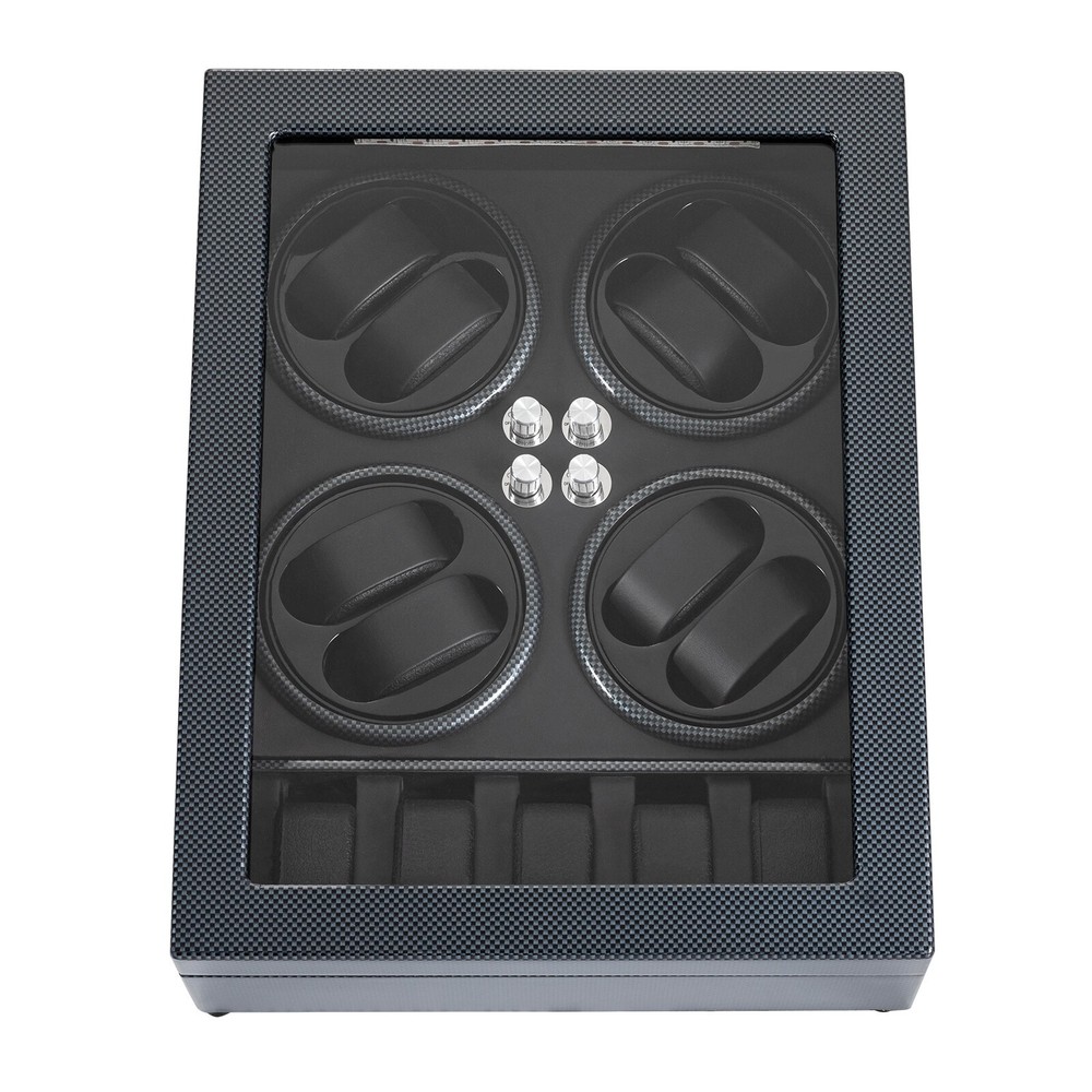 LED Light Automatic Watch Winder Box Display Storage Case 8+5 Watch Winder Box