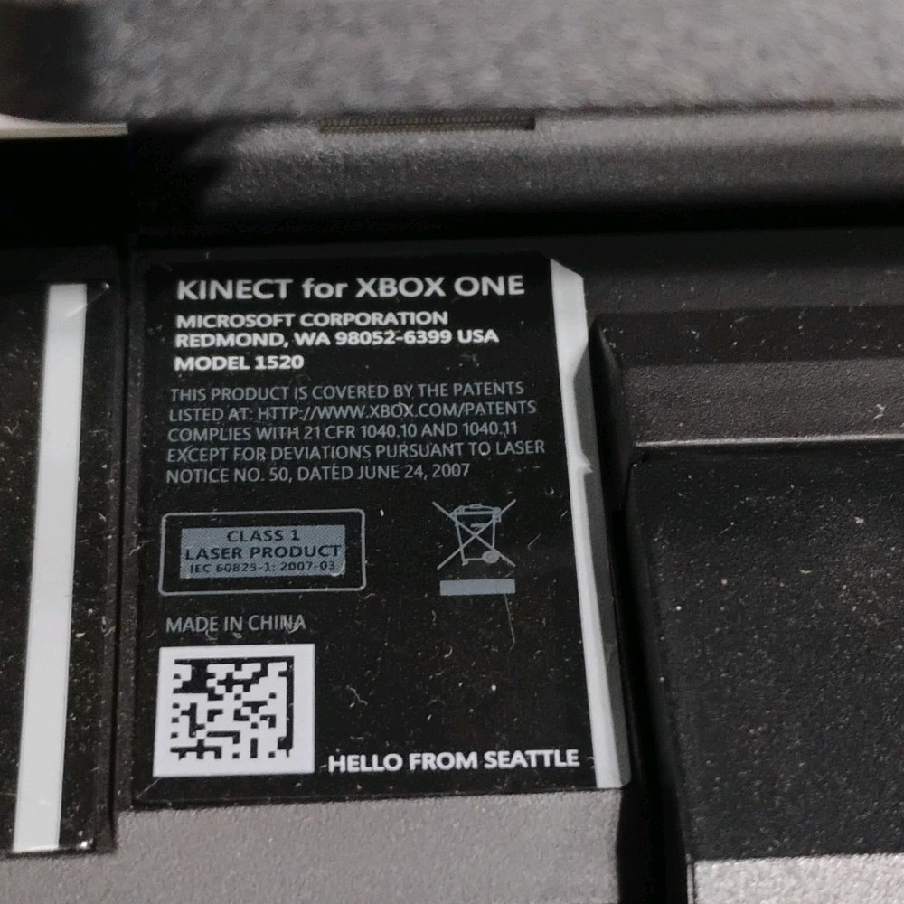 Microsoft Xbox One Kinect Sensor 1520 Motion Camera Wired 6ft Cable