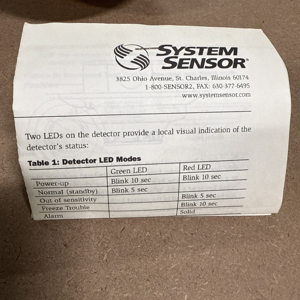System Sensor 2W-B Photoelectric Smoke Detector