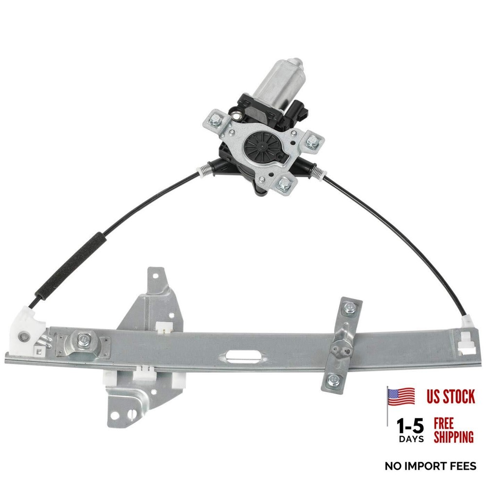 Front Left Driver Side Power Window Regulator with Motor Assembly - Silver