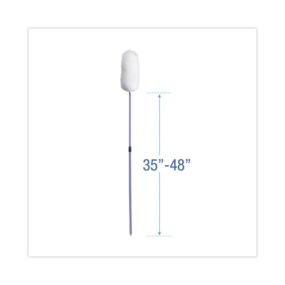 Boardwalk Extendable Duster, 35"-48" Plastic Handle, Lambswool, Assorted Colors