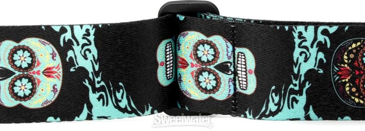 Lock-It Straps Plush Poly Strap - Sugar Skull