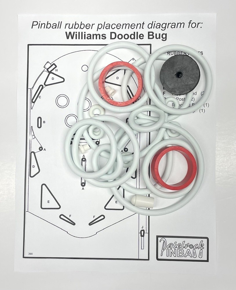 1971 Williams Doodle Bug Pinball Machine Tune Up Kit