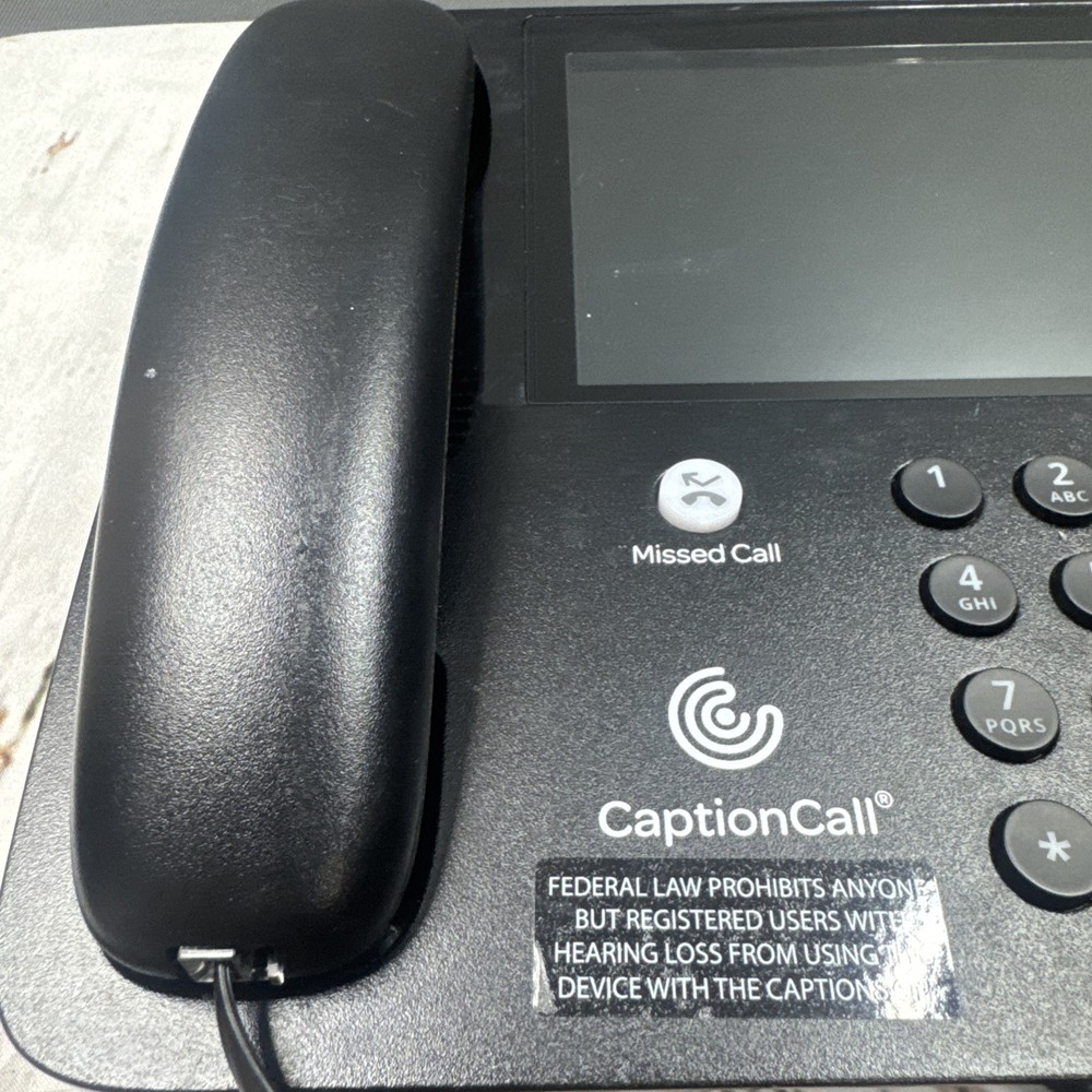 CaptionCall 67TB Screen Phone for Hearing Impaired – Caption Phone UNTESTED