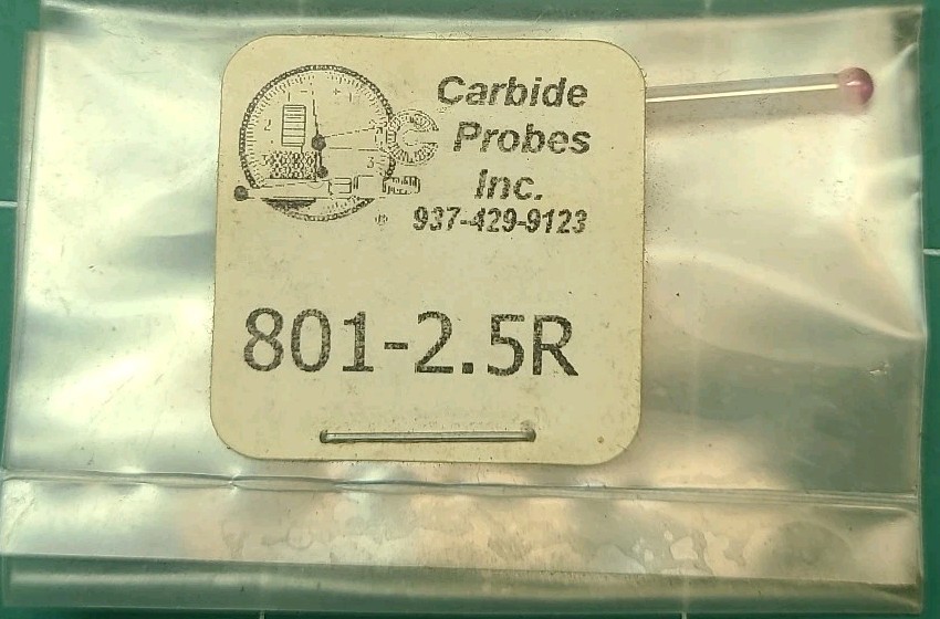 Carbide Probe 801-2.5R 2.5mm CMM Ruby Ball  Probe Tip
