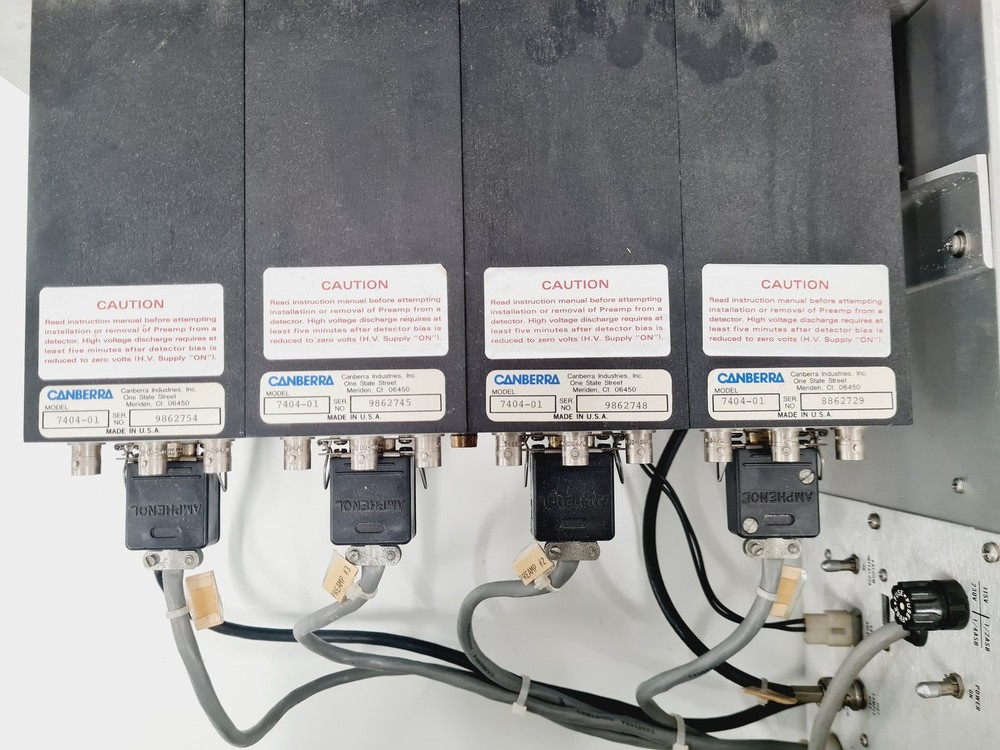 Canberra 7404 Alpha Spectrometer - 4 × 7404-01 Modules