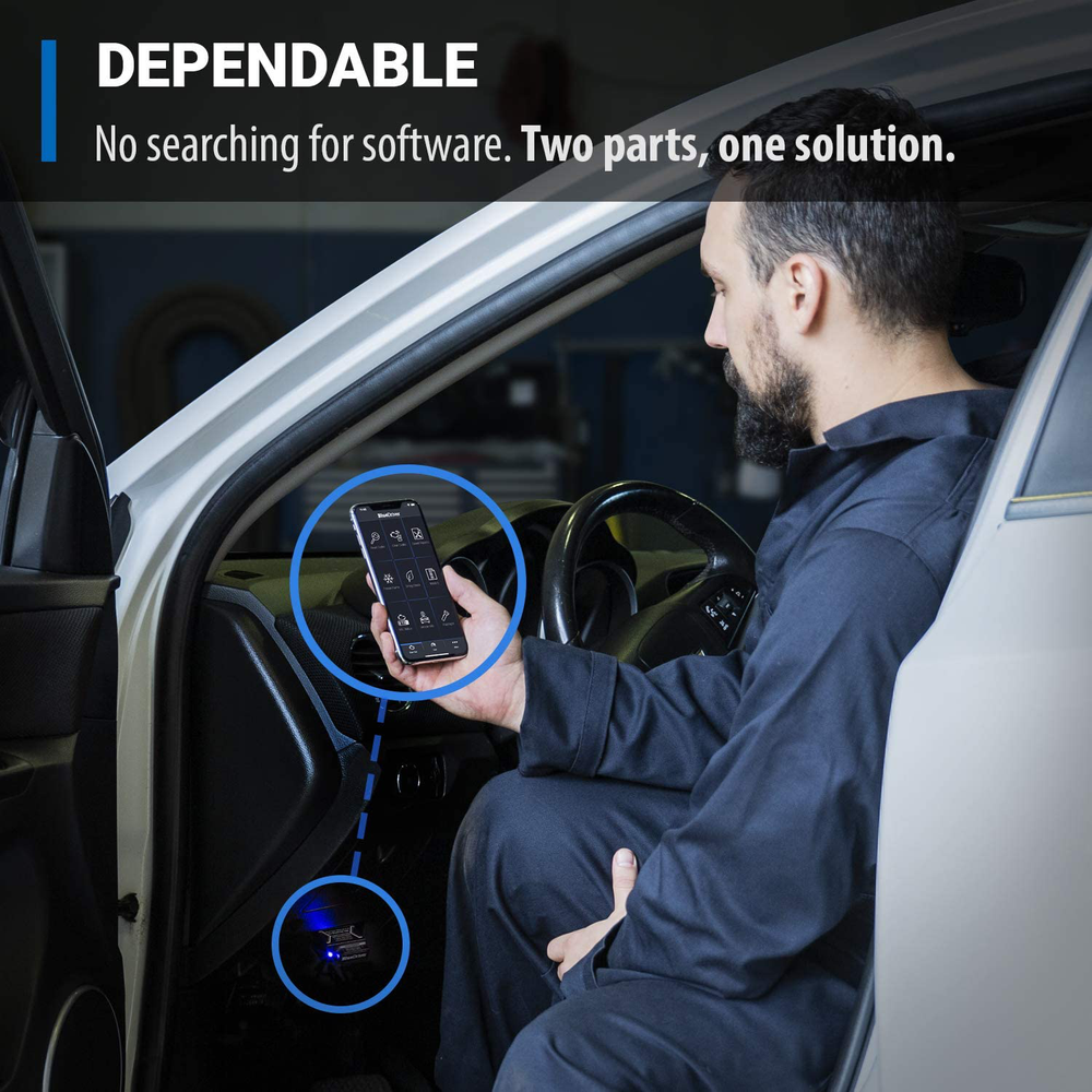 Bluetooth Pro OBD2 Scanner Iphone Android Vehicle Diagnostic Code Reader Tool