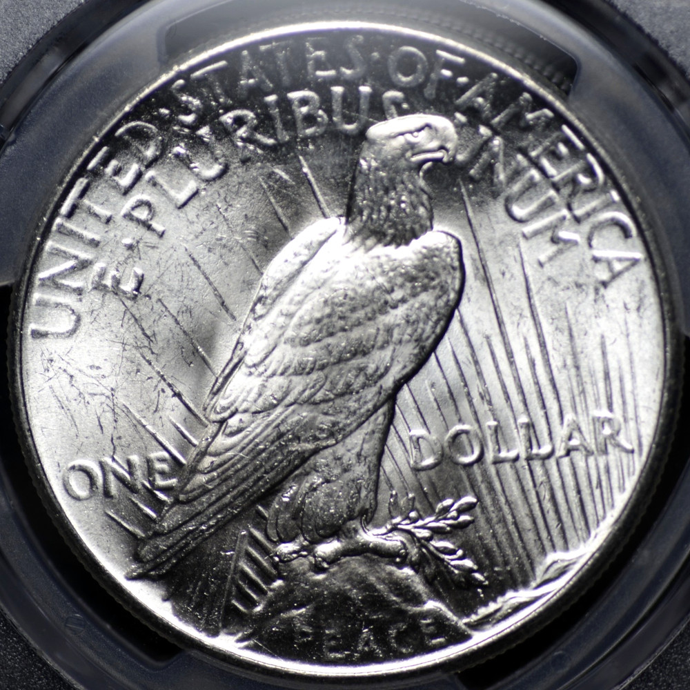 1925 PEACE DOLLAR PCGS MS 63 EXCELLENT STRIKE, LUSTER, AND SURFACE QUALITY FOR