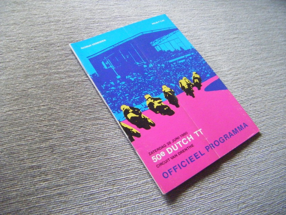 Dutch TT Programme  Assen   June 1980