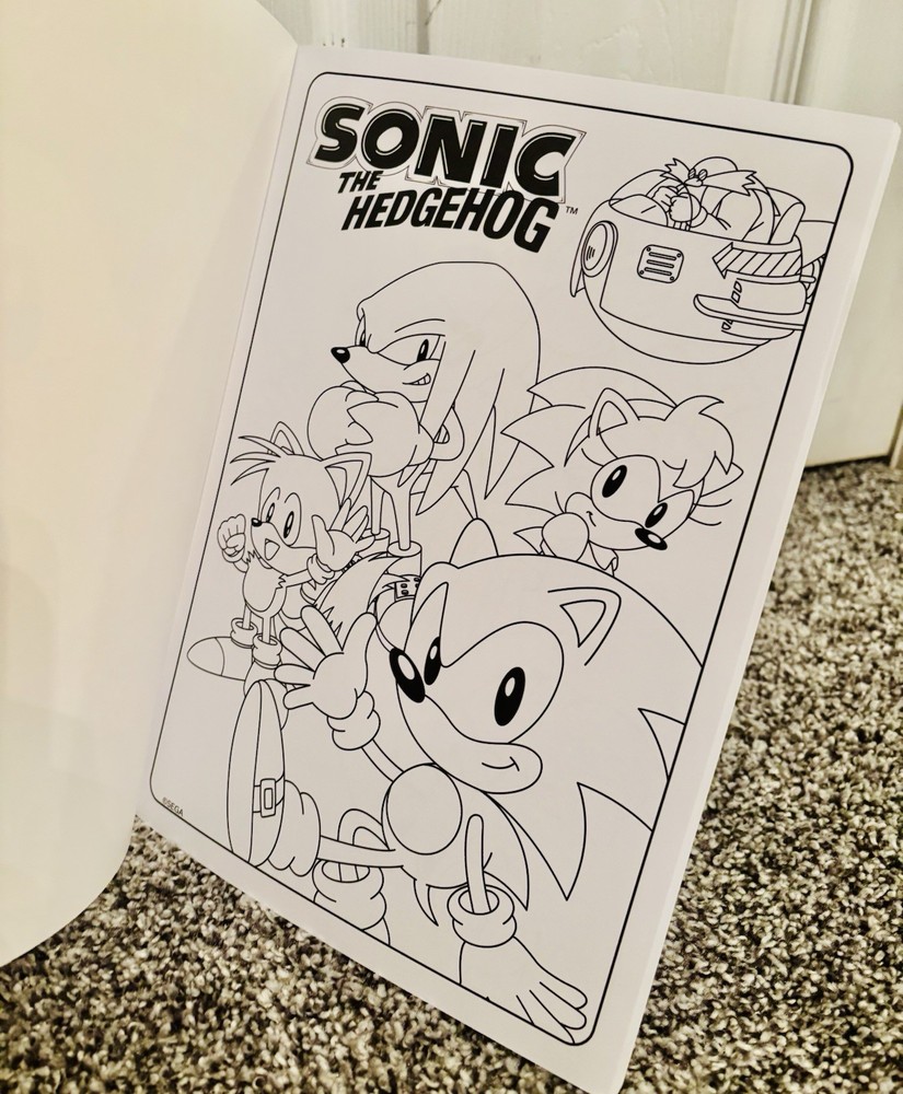 Sonic The Hedgehog Advanced Coloring Book Bendon
