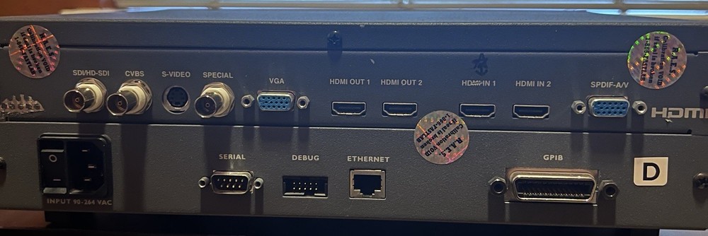 Quantum Data 882E Video Test Instrument - Item D