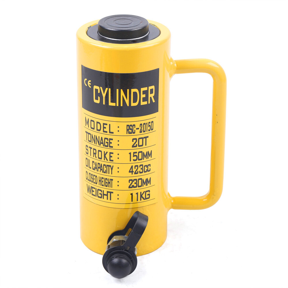 20/50 Ton Hydraulic Cylinder Jack 4"/6" inch Stroke Single Acting Solid Ram Jack