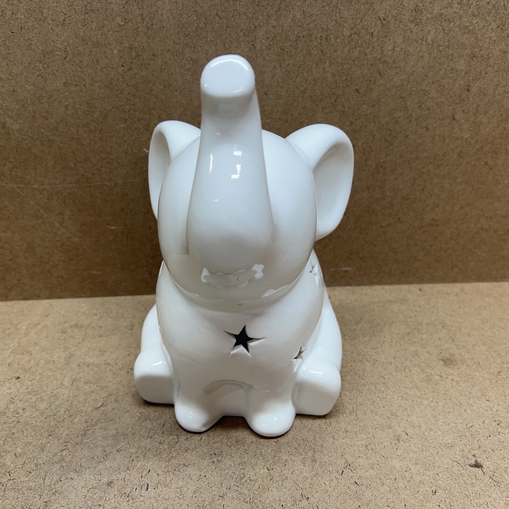 Lila & Jack Kid's Elephant Cordless Ceramic Night -Light