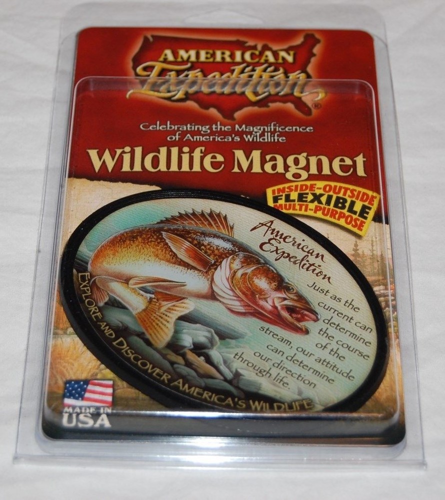 WALLEYE FISH WILDLIFE MULTI-PURPOSE MAGNET