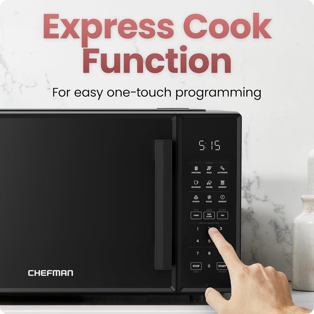 Versatile 0.9 Cu. Ft. Microwave - Touch Control, Quick Cooking & Mute Option