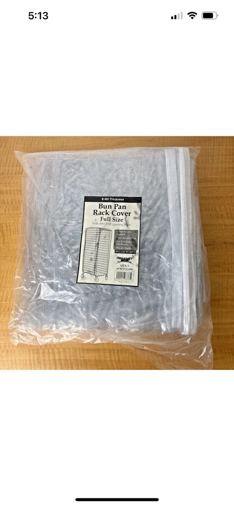 Regency Full Size Bun Pan Rack Cover